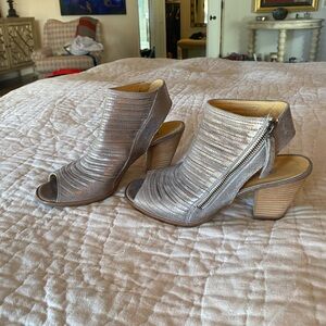 Paul Green silver heeled sandals